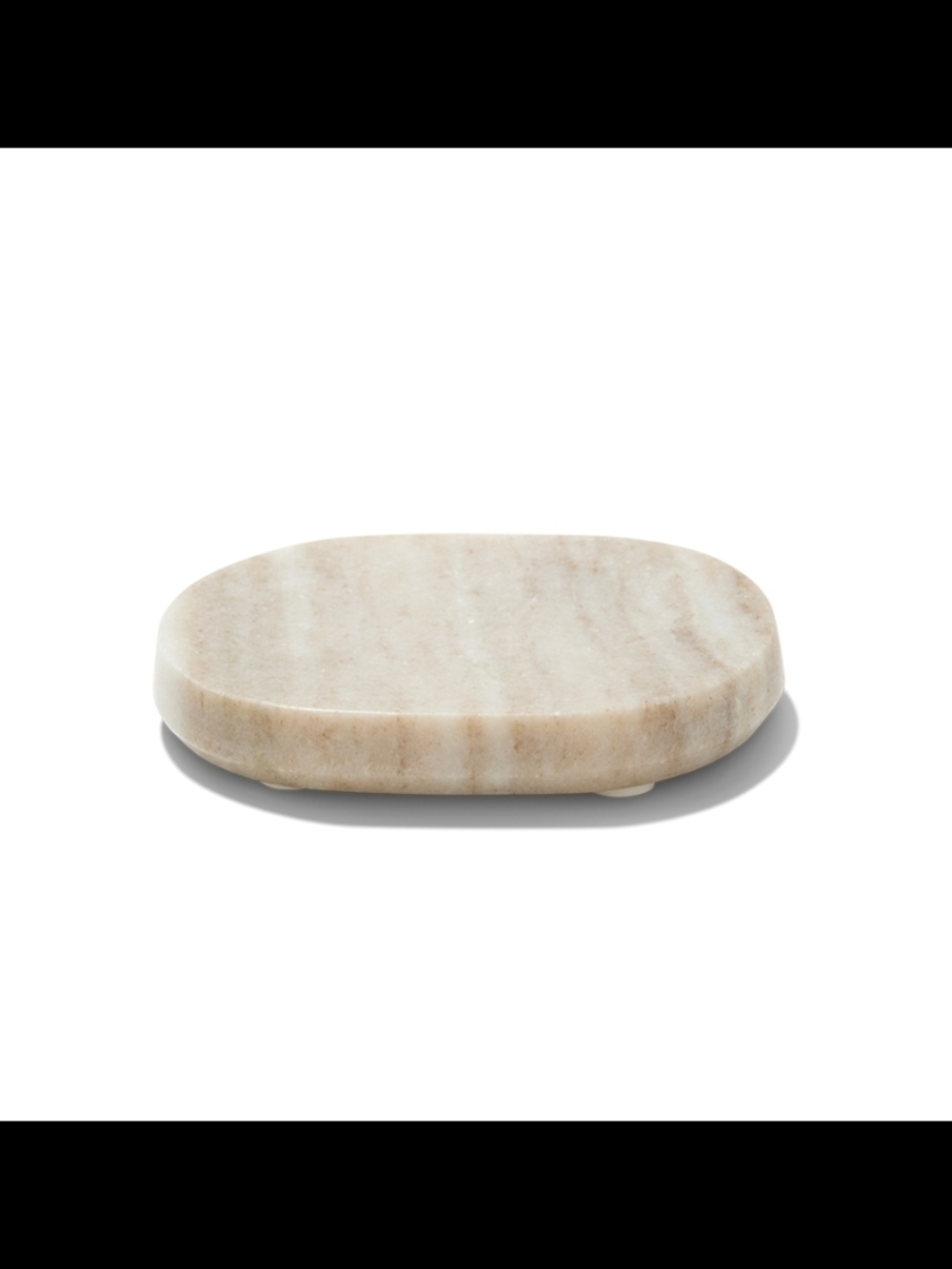 Archipelago Marble Soap Dish in Natural Beige Marble, NWT